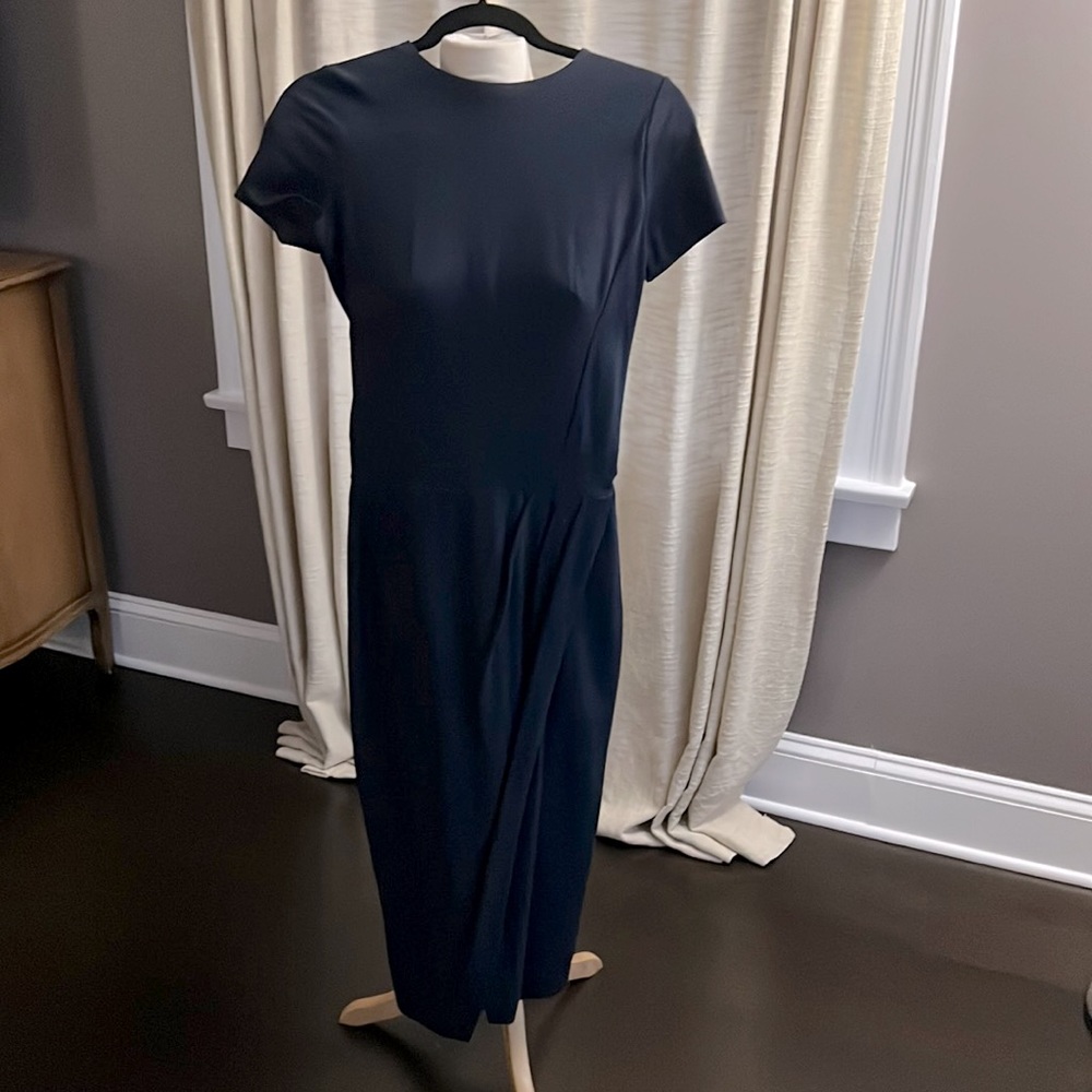 Iris & Ink navy knit dress size S